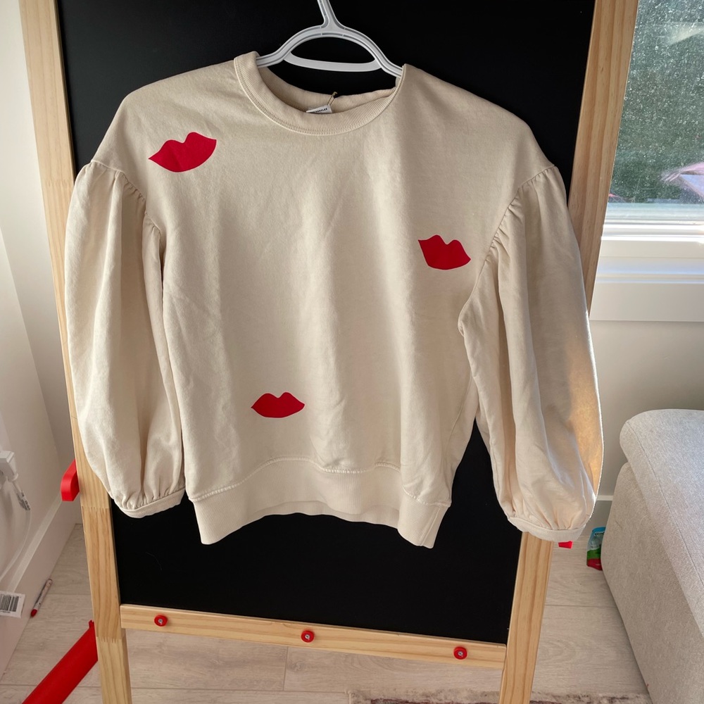 Anthropologie Claire V puffed sleeve sweater NWT XS/S